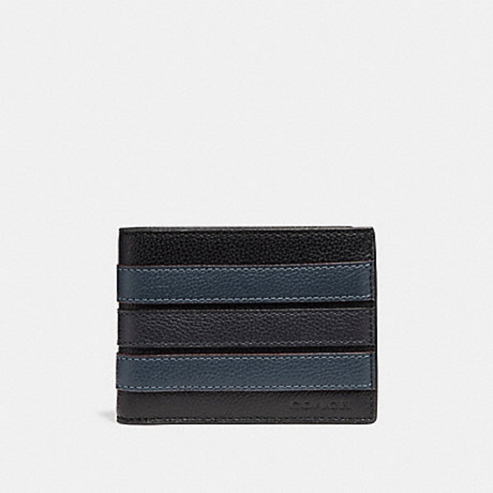 Coach Varsity Stripe Billfold Slim Wallet